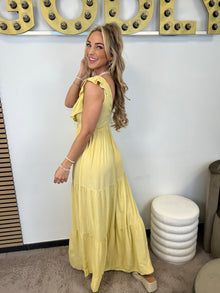 Maxi Dress Floor - Yellow