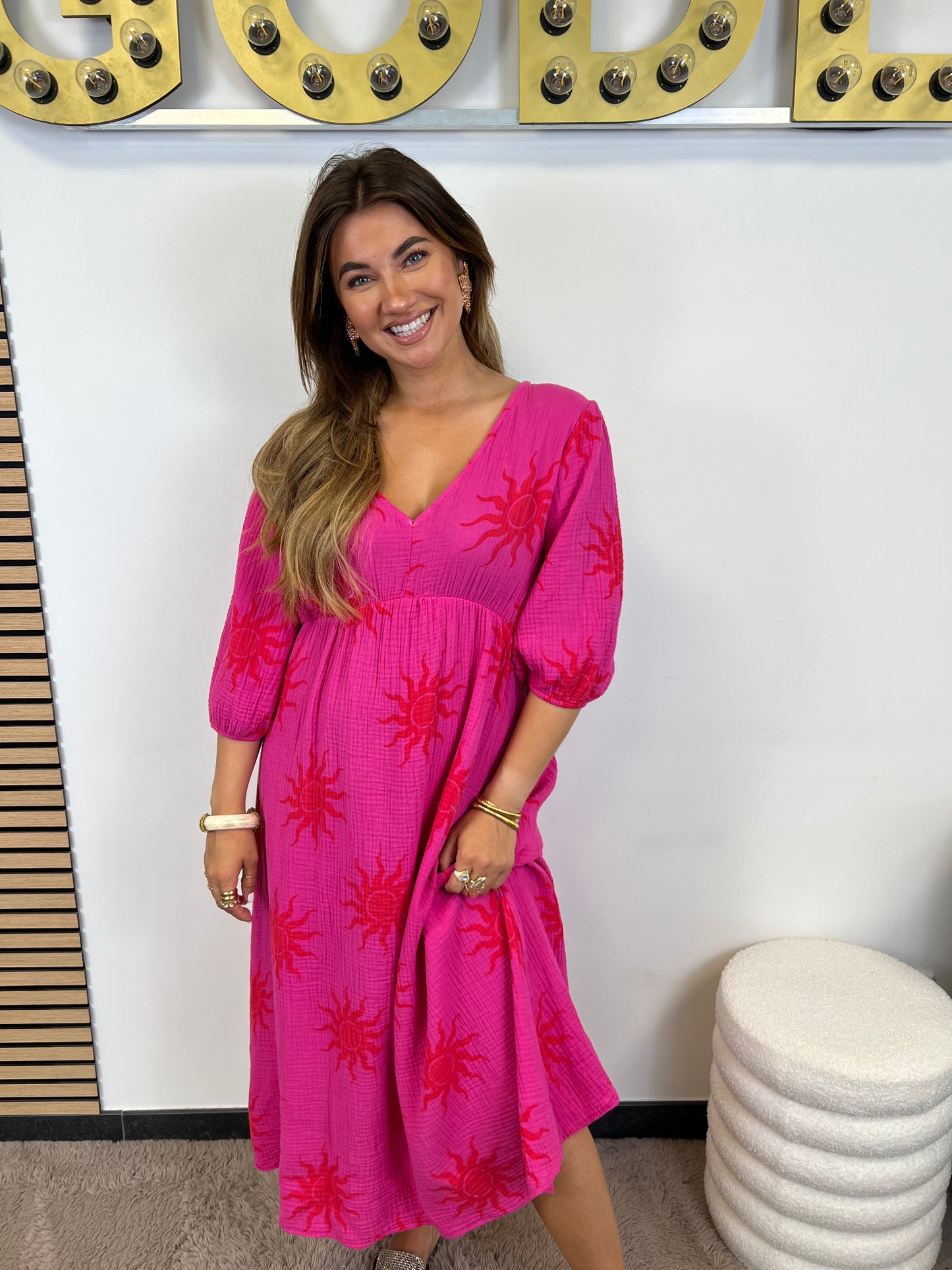 Maxi Dress Sun - Fuchsia