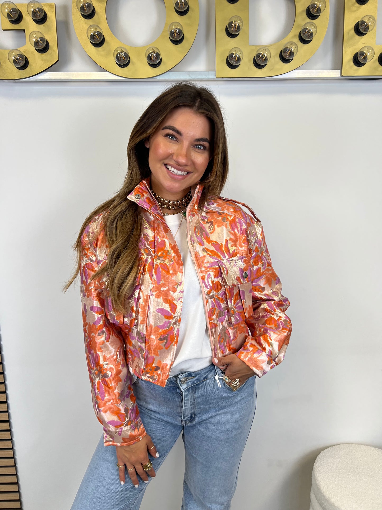 Bomber Jacket Lou - Orange