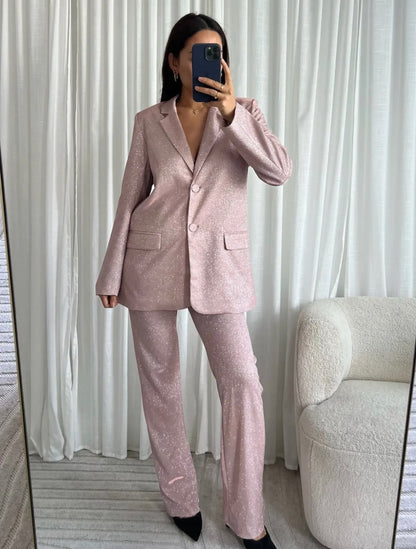 Blazer Glitter Evelien - Pink