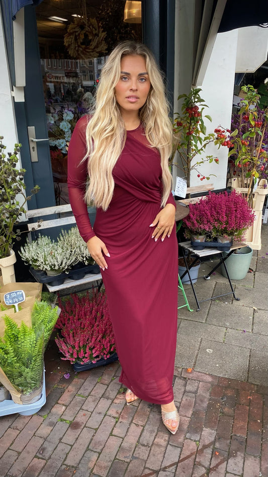 Maxi Dress Valentina - Bordeaux
