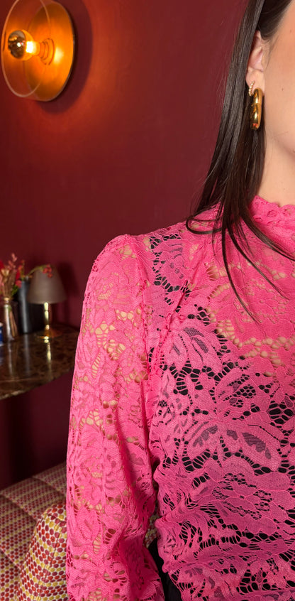 Lace Top Maxime Pink