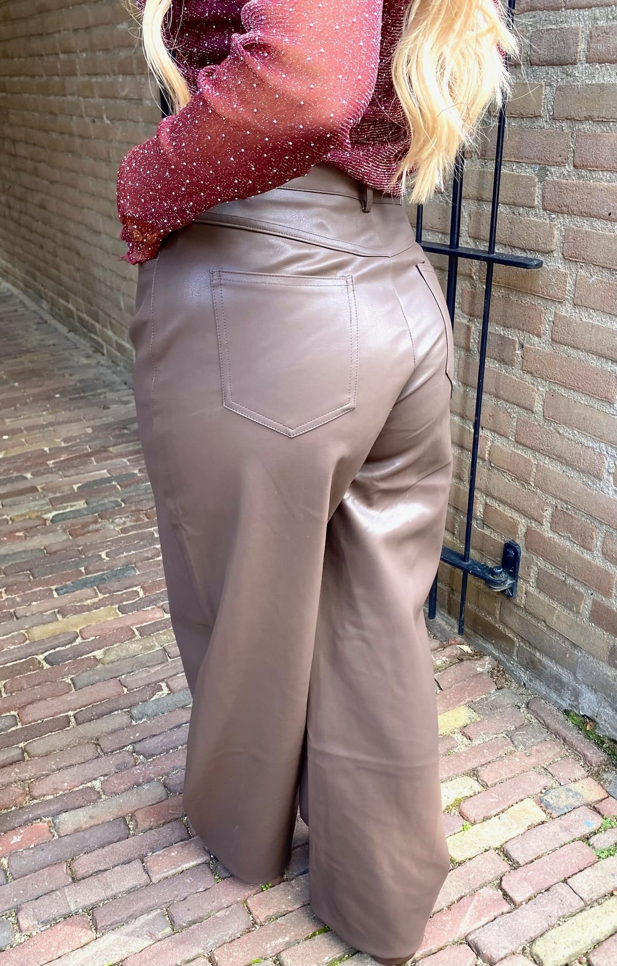 Balloon Pants PU - Brown