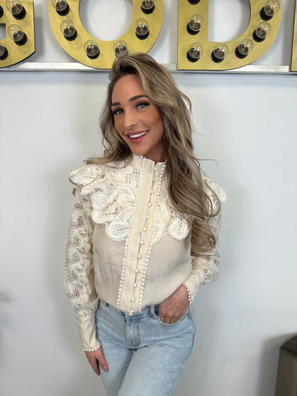 Blouse Floor - Beige