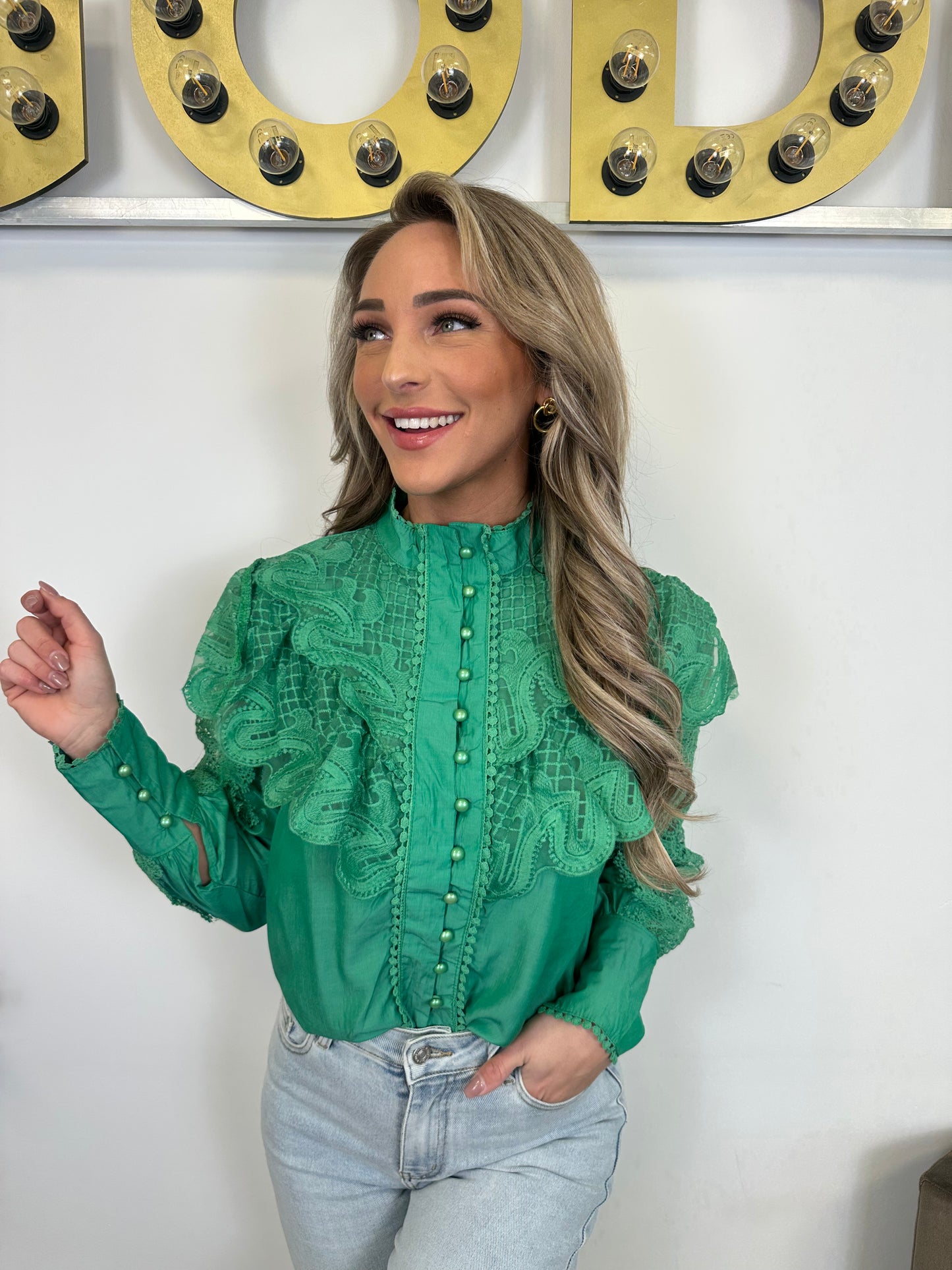 Blouse Floor - Green