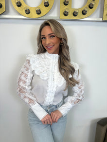Blouse Floor - White