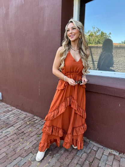 Maxi Dress Mila - Terracotta