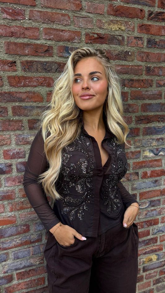 Mesh Blouse Midnight