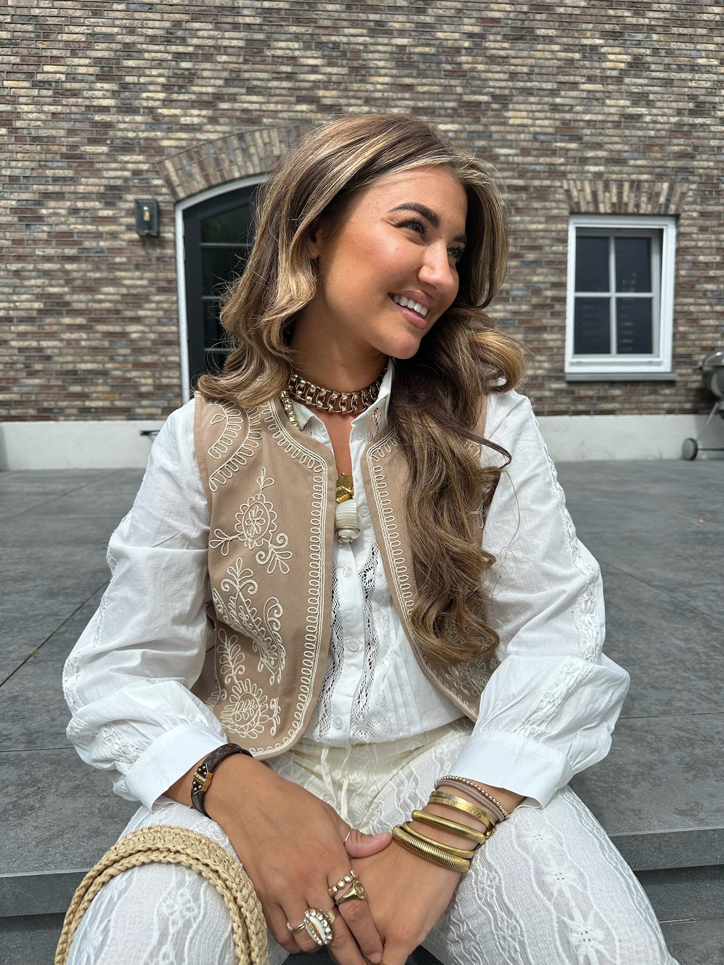 Gilet Eve - Taupe