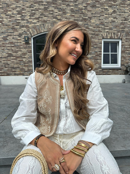 Gilet Eve - Taupe