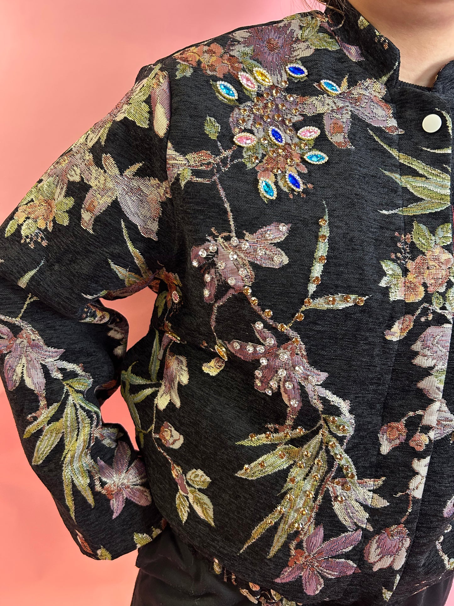 Bomber Jacket Midnight Garden