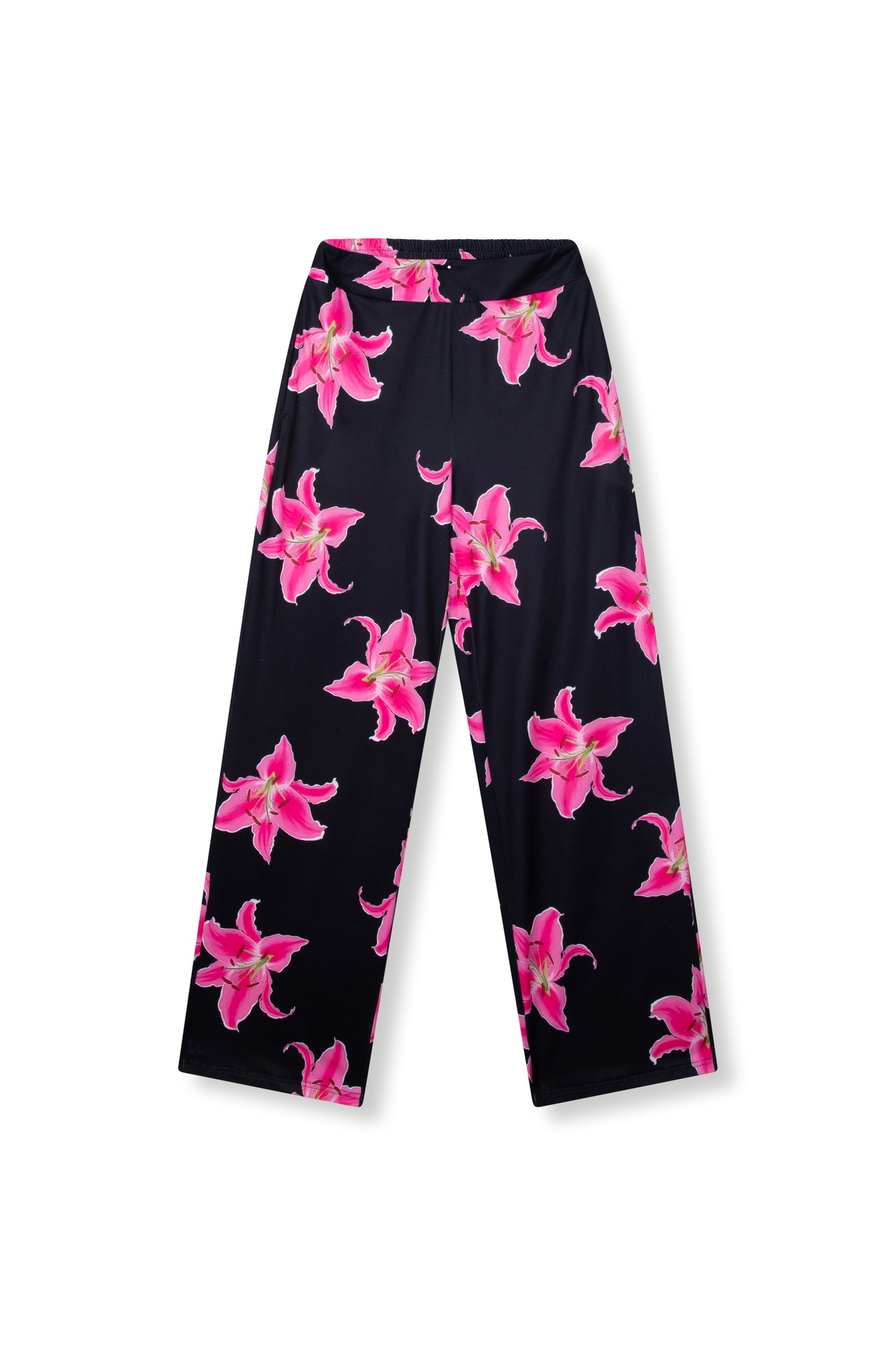 Wide Leg Flower Pants - Nova