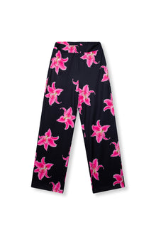 Wide Leg Flower Pants - Nova